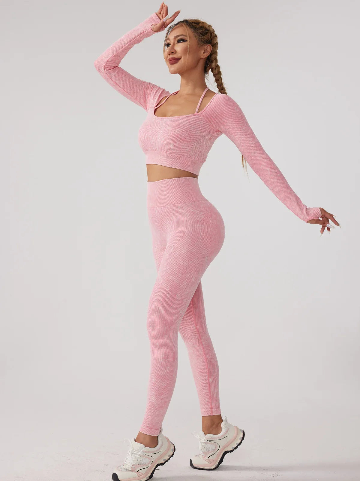 Long Sleeve Fitness Yoga Suit