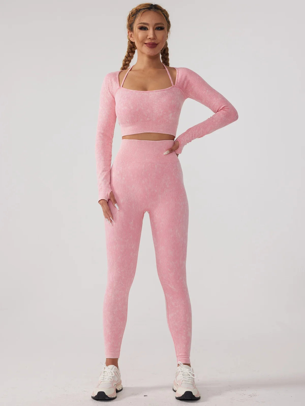 Long Sleeve Fitness Yoga Suit