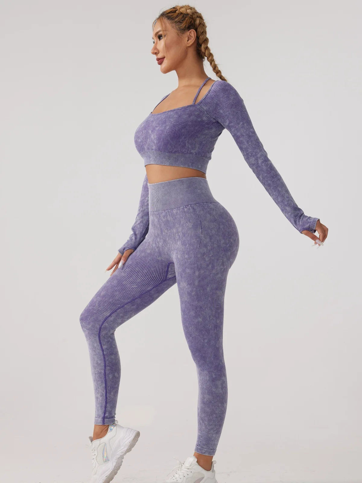 Long Sleeve Fitness Yoga Suit