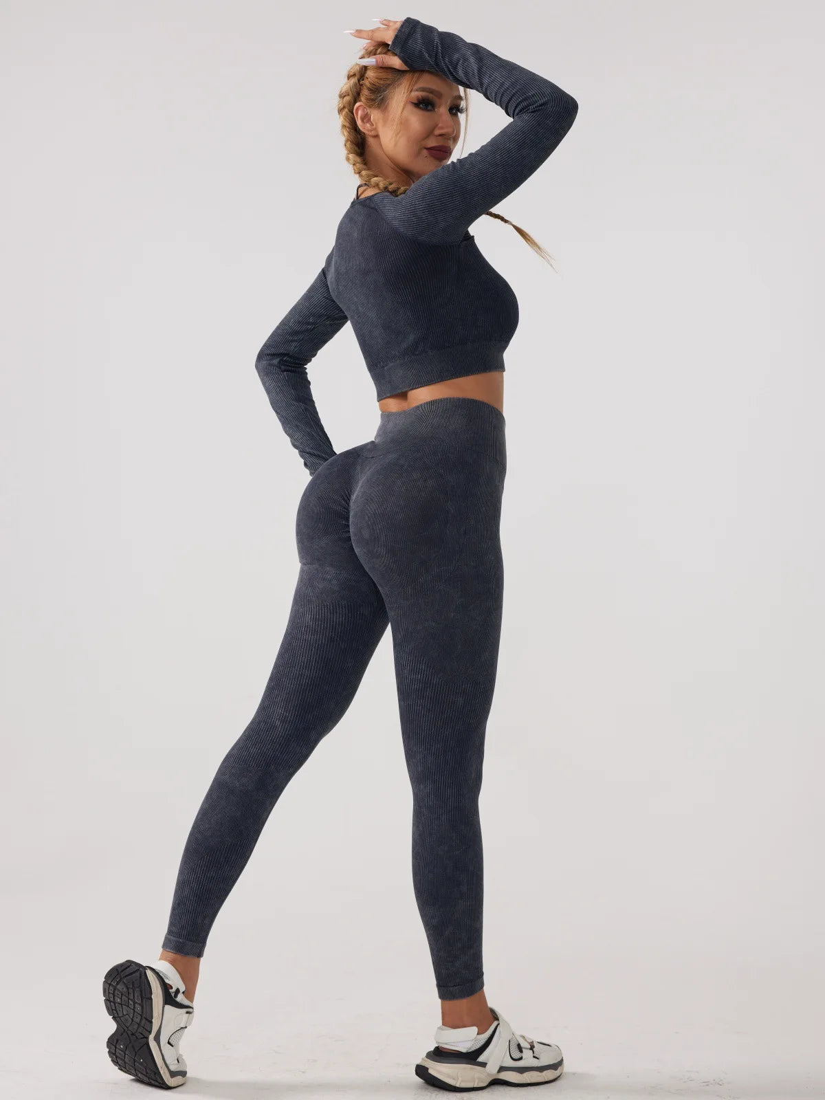 Long Sleeve Fitness Yoga Suit