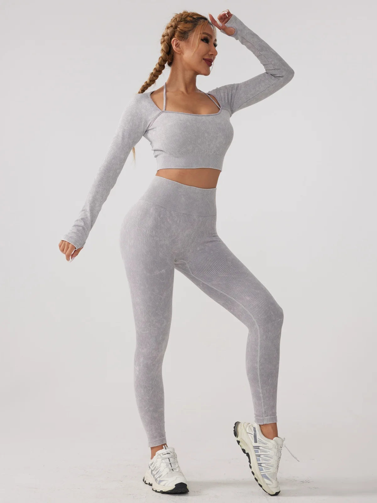 Long Sleeve Fitness Yoga Suit