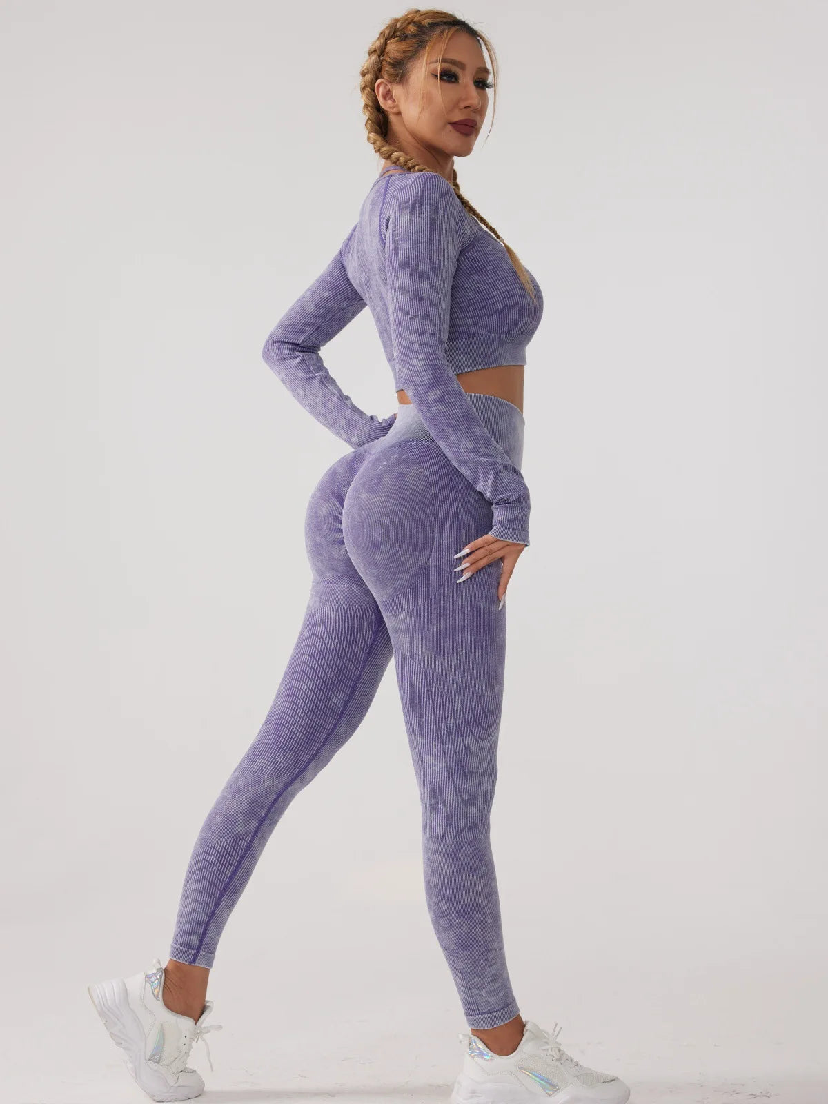 Long Sleeve Fitness Yoga Suit