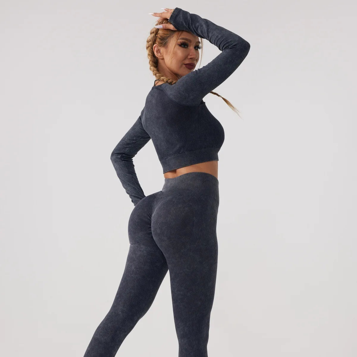 Long Sleeve Fitness Yoga Suit