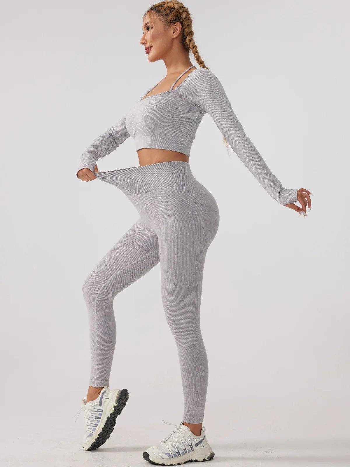 Long Sleeve Fitness Yoga Suit