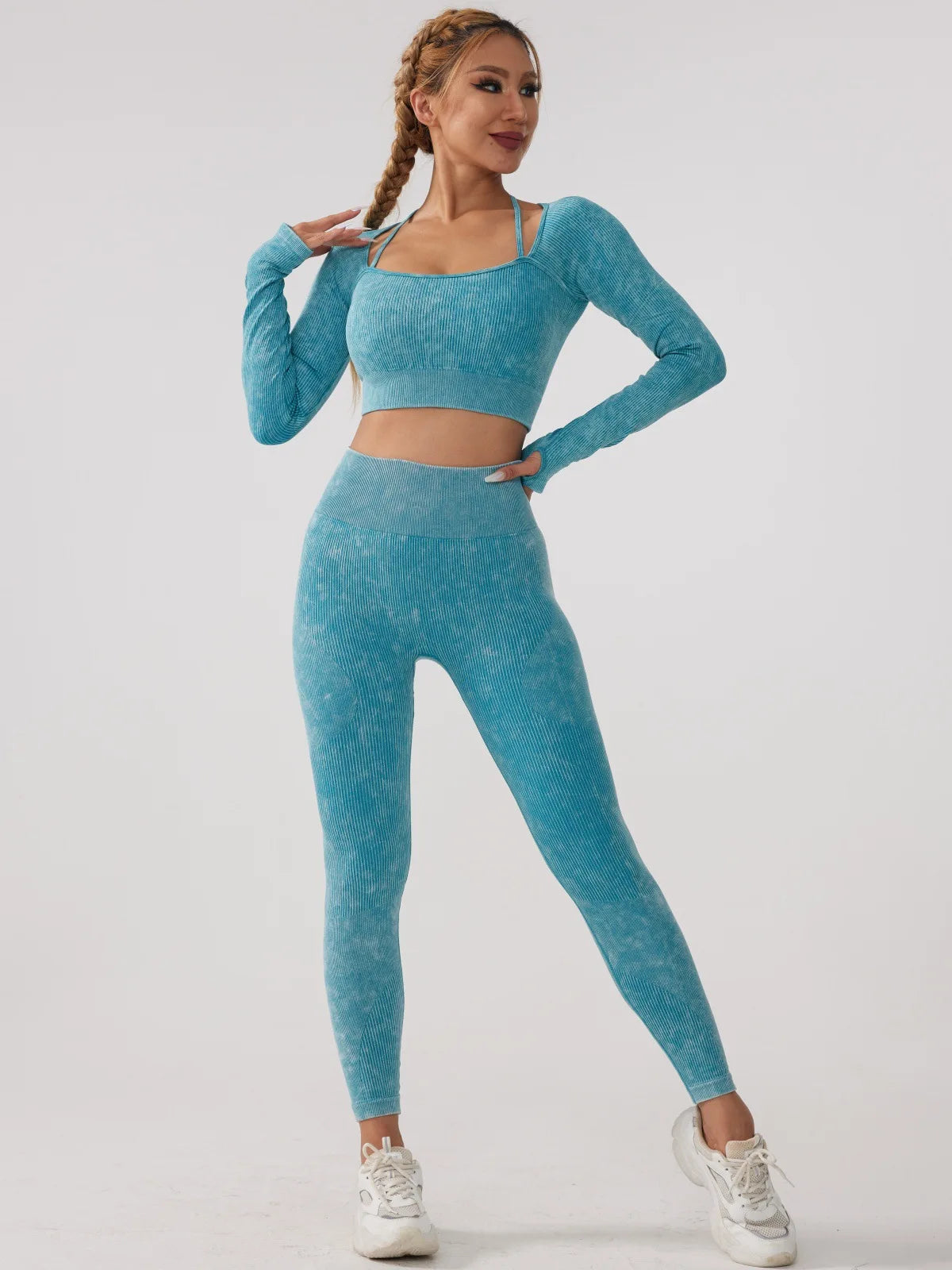 Long Sleeve Fitness Yoga Suit