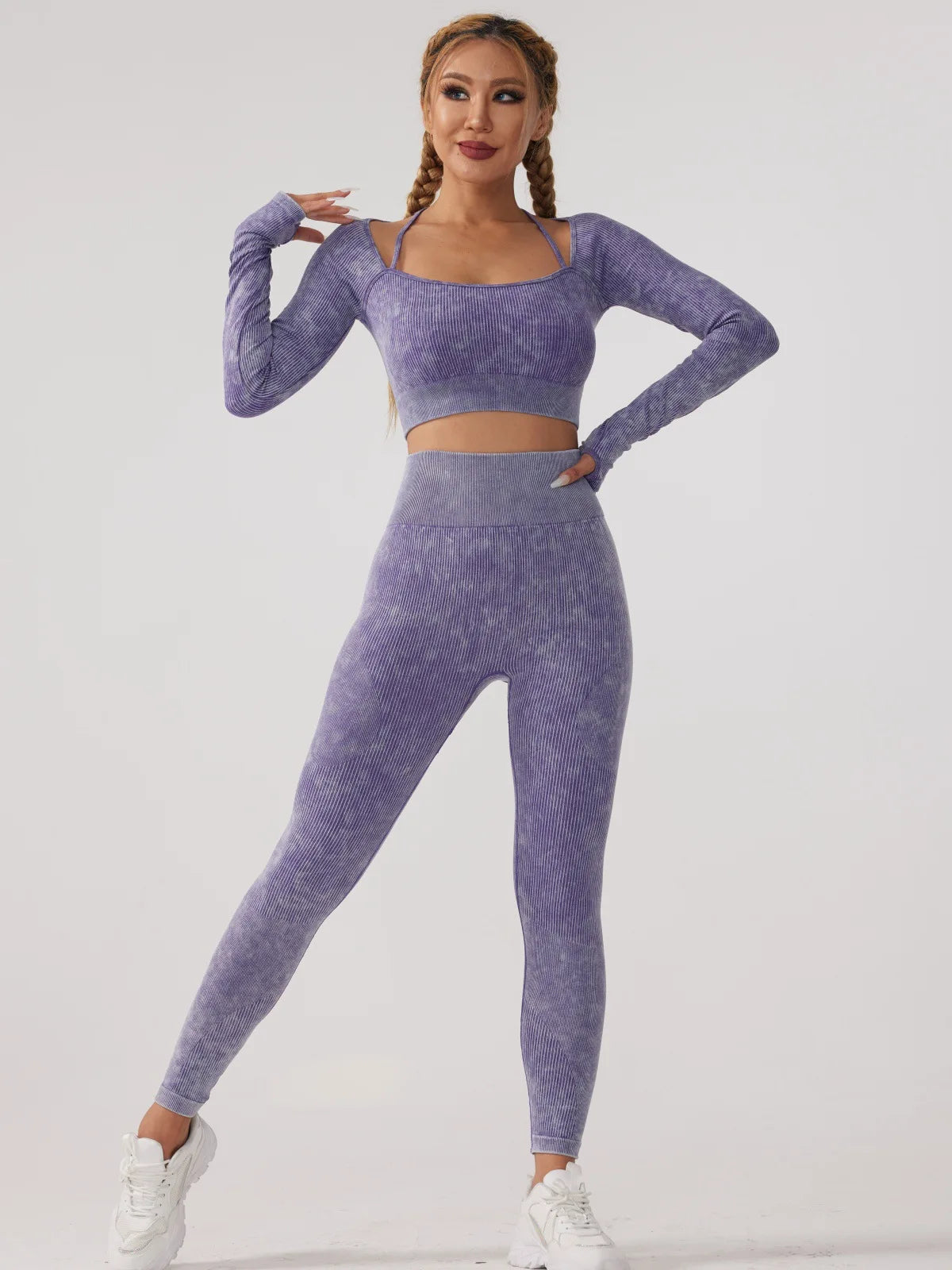 Long Sleeve Fitness Yoga Suit