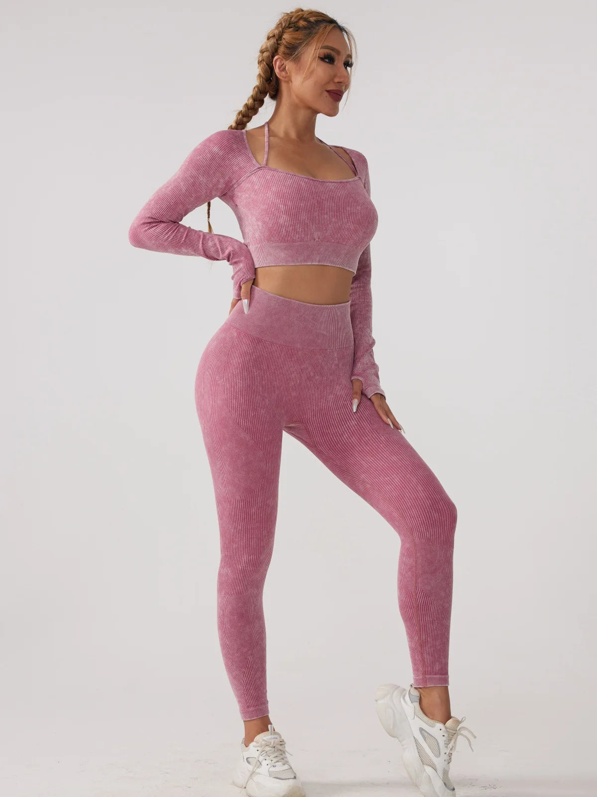 Long Sleeve Fitness Yoga Suit