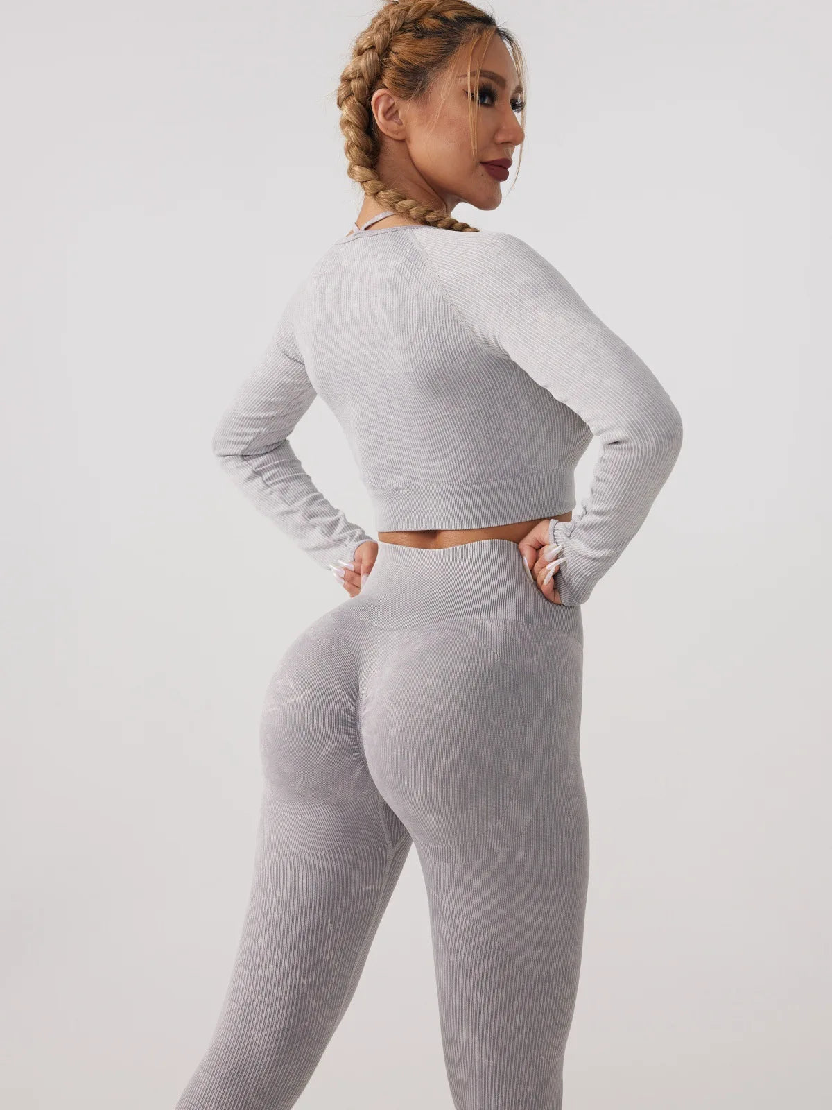 Long Sleeve Fitness Yoga Suit