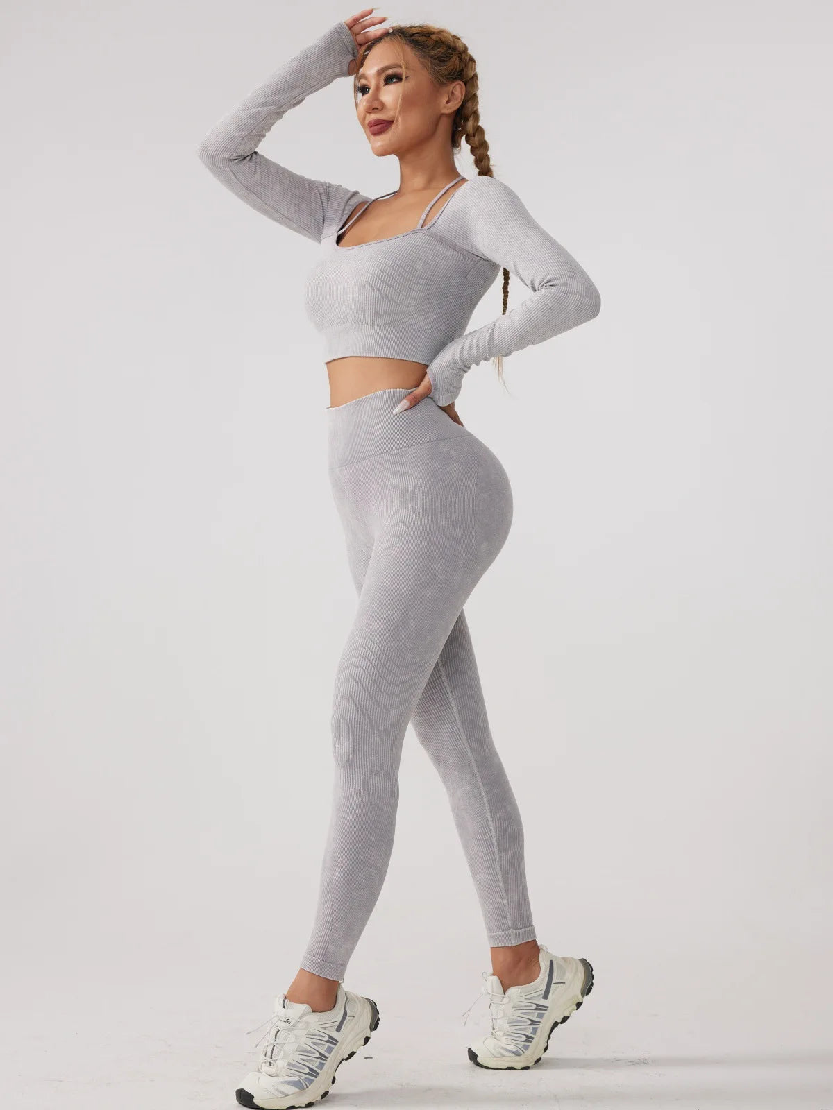 Long Sleeve Fitness Yoga Suit