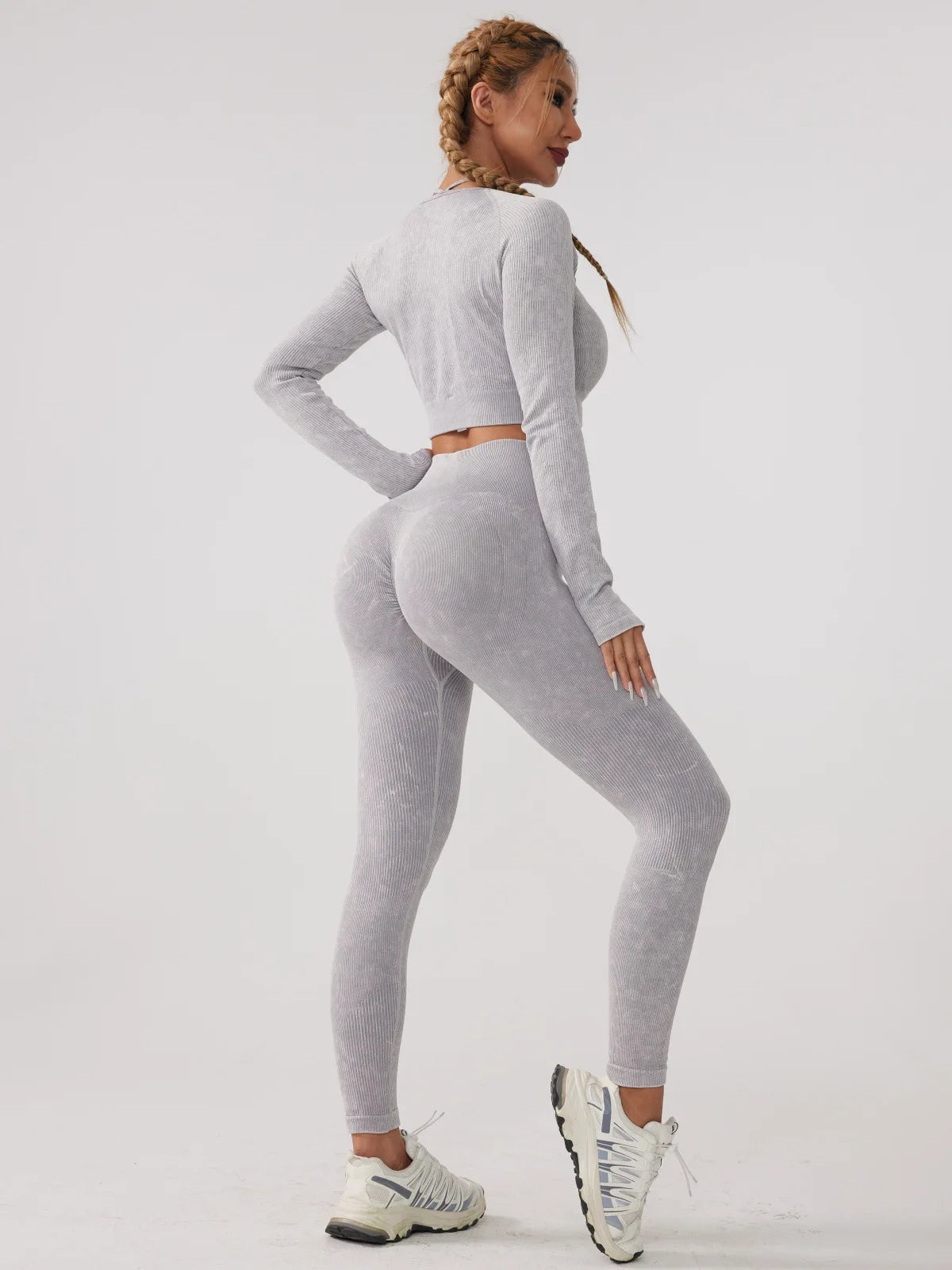 Long Sleeve Fitness Yoga Suit