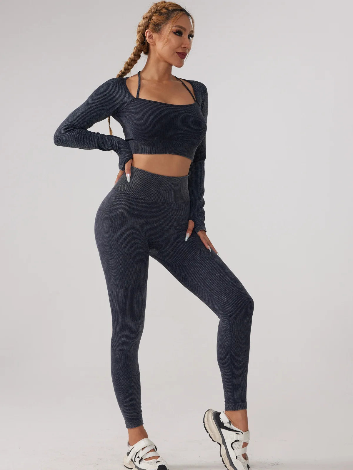 Long Sleeve Fitness Yoga Suit