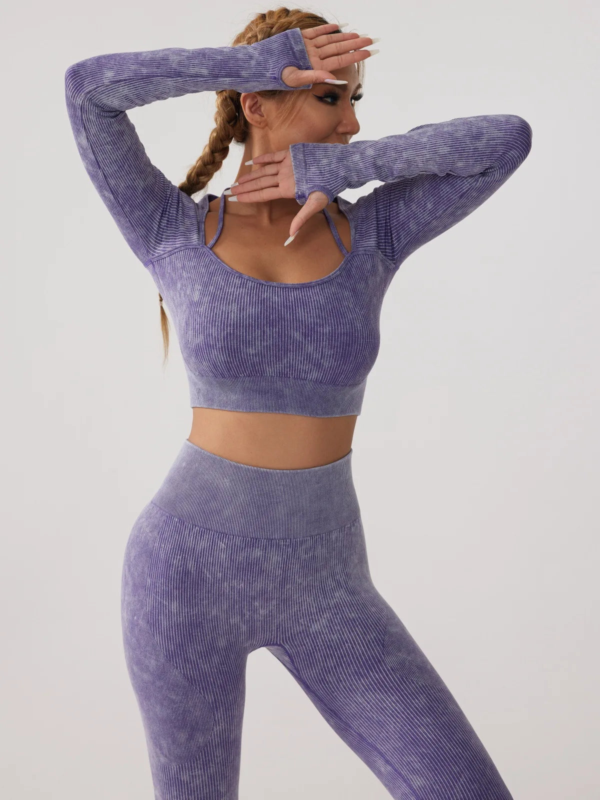 Long Sleeve Fitness Yoga Suit