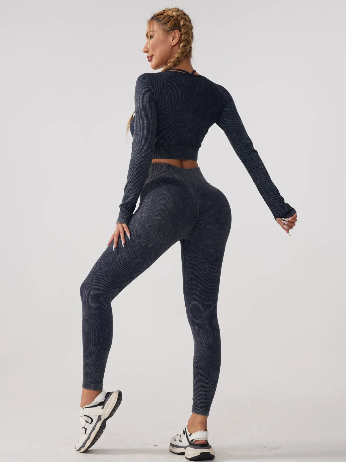 Long Sleeve Fitness Yoga Suit