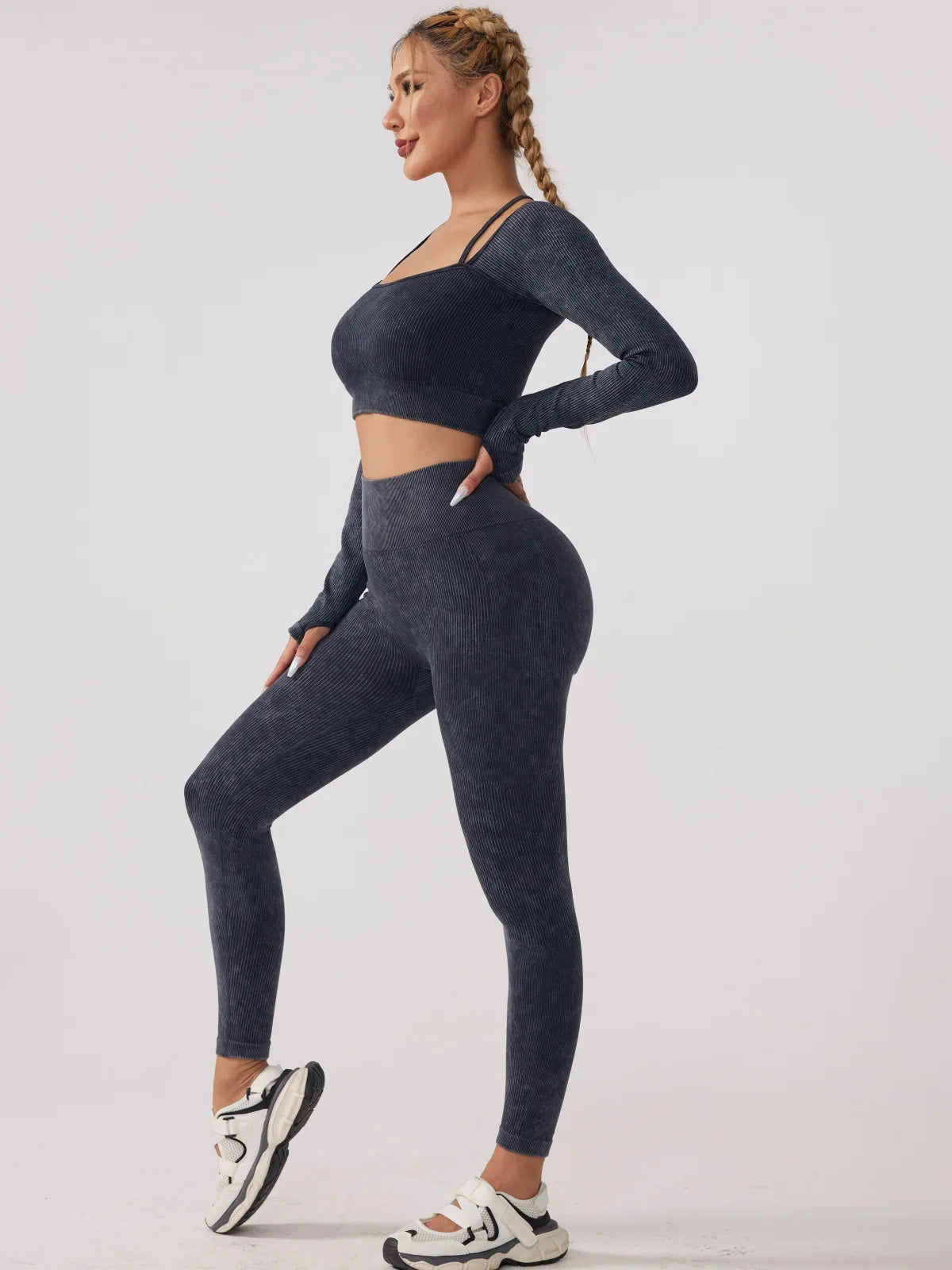 Long Sleeve Fitness Yoga Suit