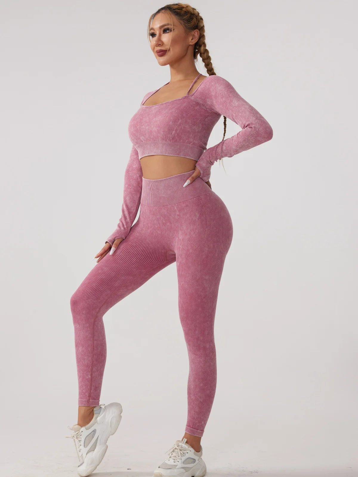 Long Sleeve Fitness Yoga Suit