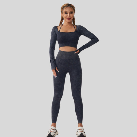 Long Sleeve Fitness Yoga Suit